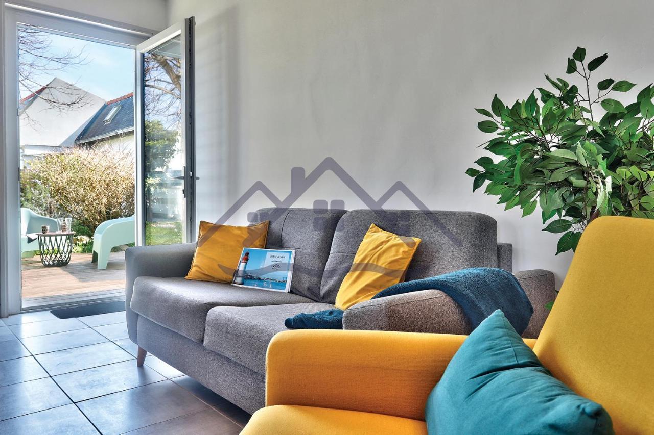 Localise - M33B - Kerbraz, Maison En Duplex Avec Jardin Clos Au Guilvinec - Tout A Pied, Plages, Port, Centre, Commerces, Marche - Wif Inclus - Linge De Lit Inclus Villa Dış mekan fotoğraf